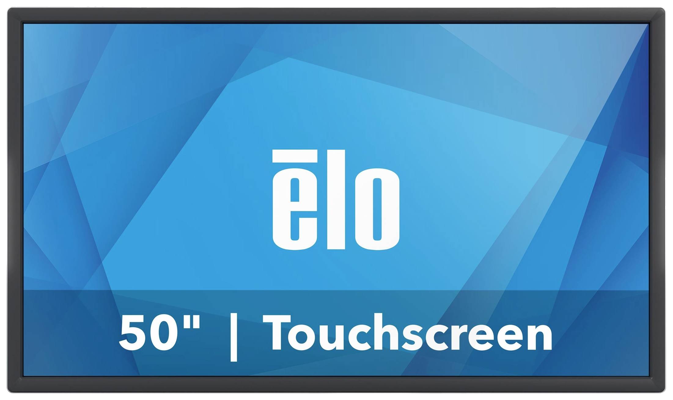 50-Zoll-Touchscreen-Gerät mit einem Display in Blautönen und großem 