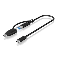 ICY BOX USB-Kabel USB 3.2 Gen2 (USB 3.1 Gen2) USB-C® Stecker, USB-A Stecker 0.35 m Schwarz 60836 ICY BOX USB-Kabel USB 3.2 Gen2 (USB 3.1 Gen2) USB-C® Stecker, USB-A Stecker 0.35 m Schwarz 60836