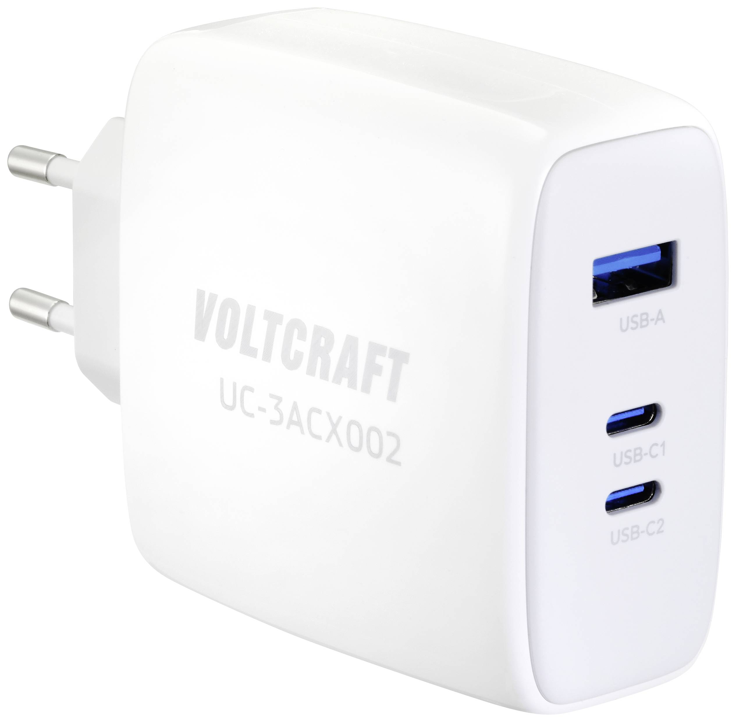 VOLTCRAFT UC-3ACX002 USB Ladegerät 100W Innenbereich Ausgangsstrom (max.) 5A 3 x 1x USB-A, 2x USB-C® GaN