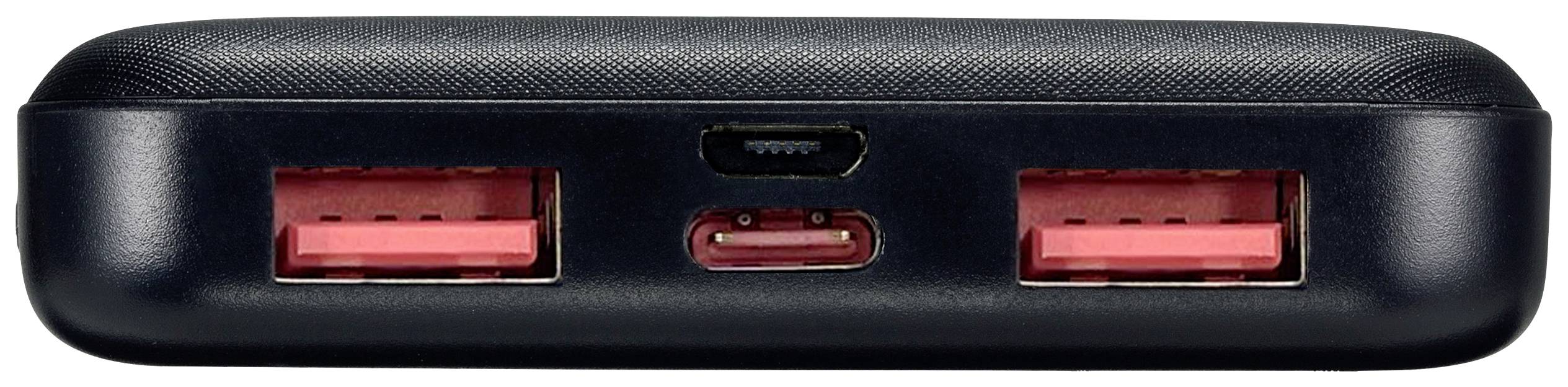 VOLTCRAFT PB-17C-M Powerbank 10000 mAh USB PD LiPo Schwarz