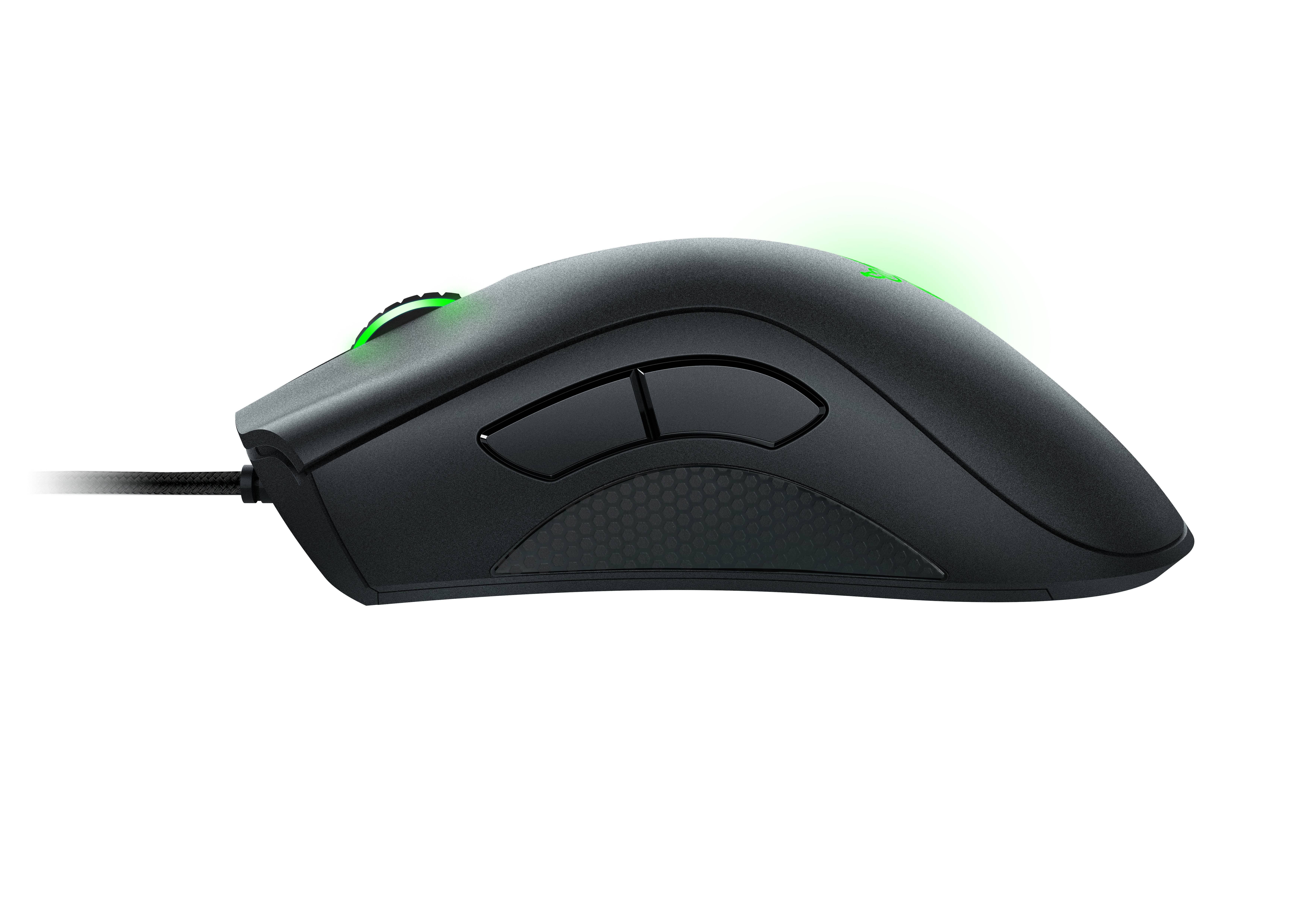 RAZER DeathAdder Essential Ergonomische Gaming-Maus Kabelgebunden Optisch Schwarz 5 Tasten 6400 dpi Ergonomisch, Beleuchtet