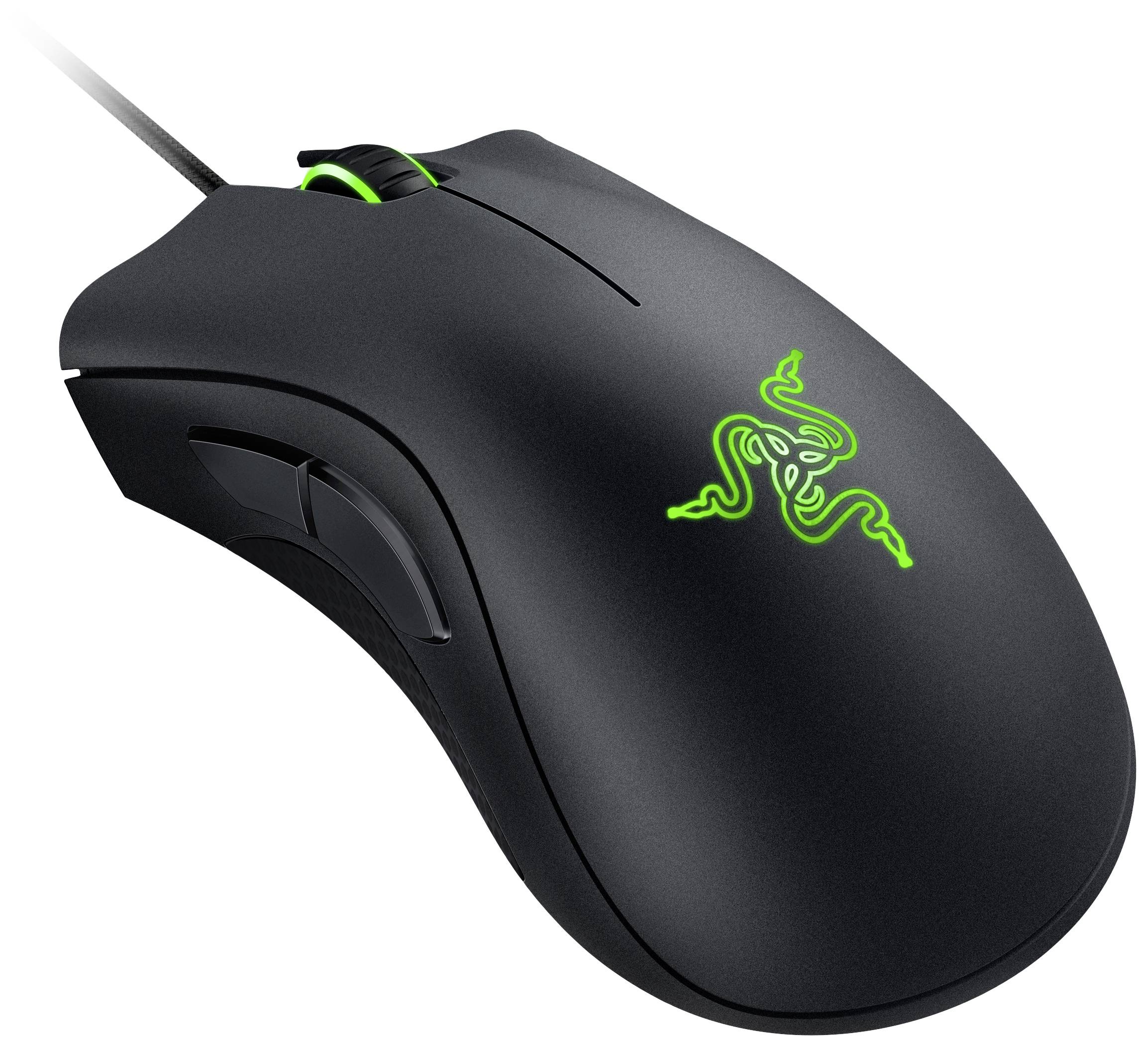 RAZER DeathAdder Essential Ergonomische Gaming-Maus Kabelgebunden Optisch Schwarz 5 Tasten 6400 dpi Ergonomisch, Beleuchtet