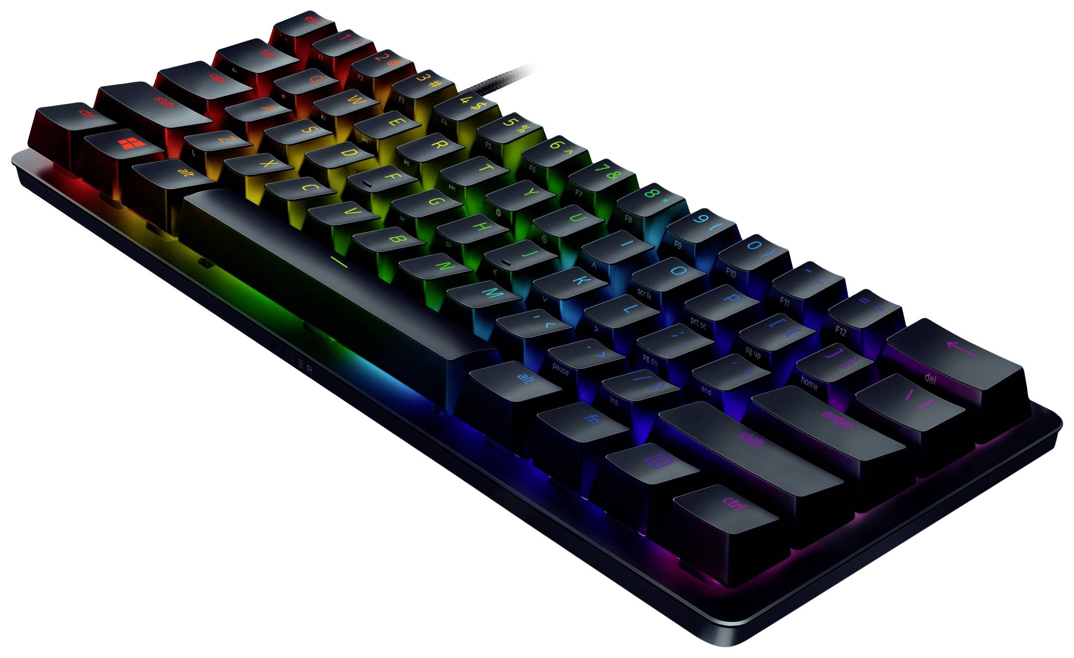 RAZER Huntsman Mini Kabelgebunden Tastatur Deutsch, QWERTZ Schwarz Beleuchtet, Abnehmbares Kabel