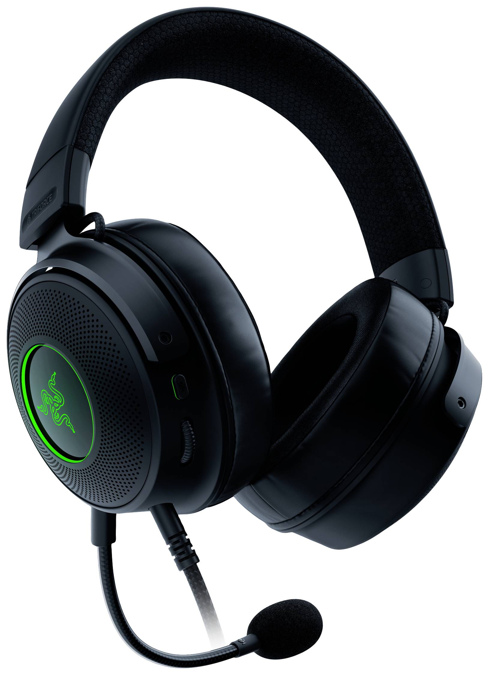 RAZER Kraken V3 Over Ear Headset kabelgebunden Stereo Schwarz Mikrofon-Stummschaltung, Lautstärkeregelung Gaming