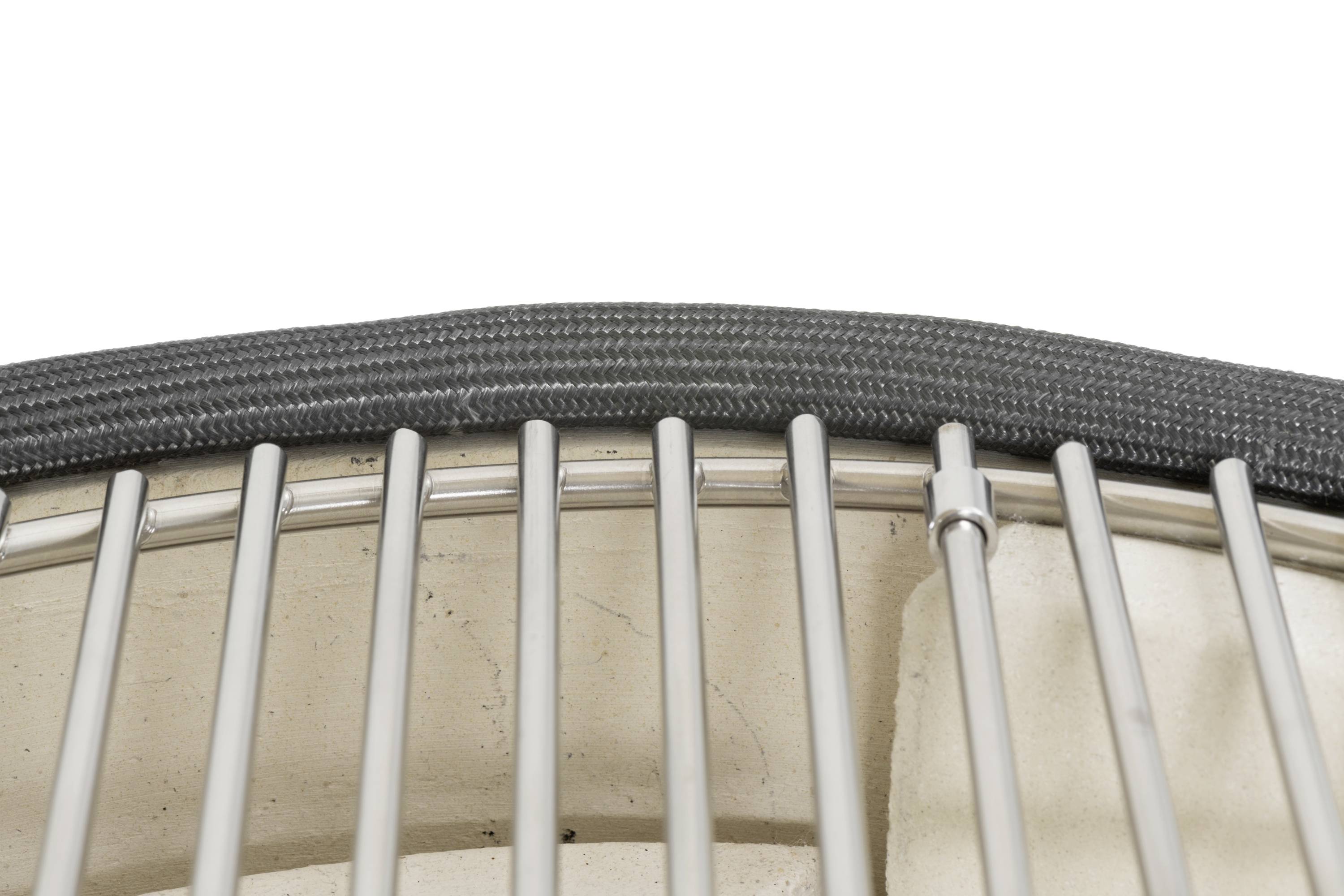 Mustang Grill Kamado S Holzkohle Holzkohle-Grill Thermometer im Deckel Grill-Fläche (Durchmesser)=325 mm Grau