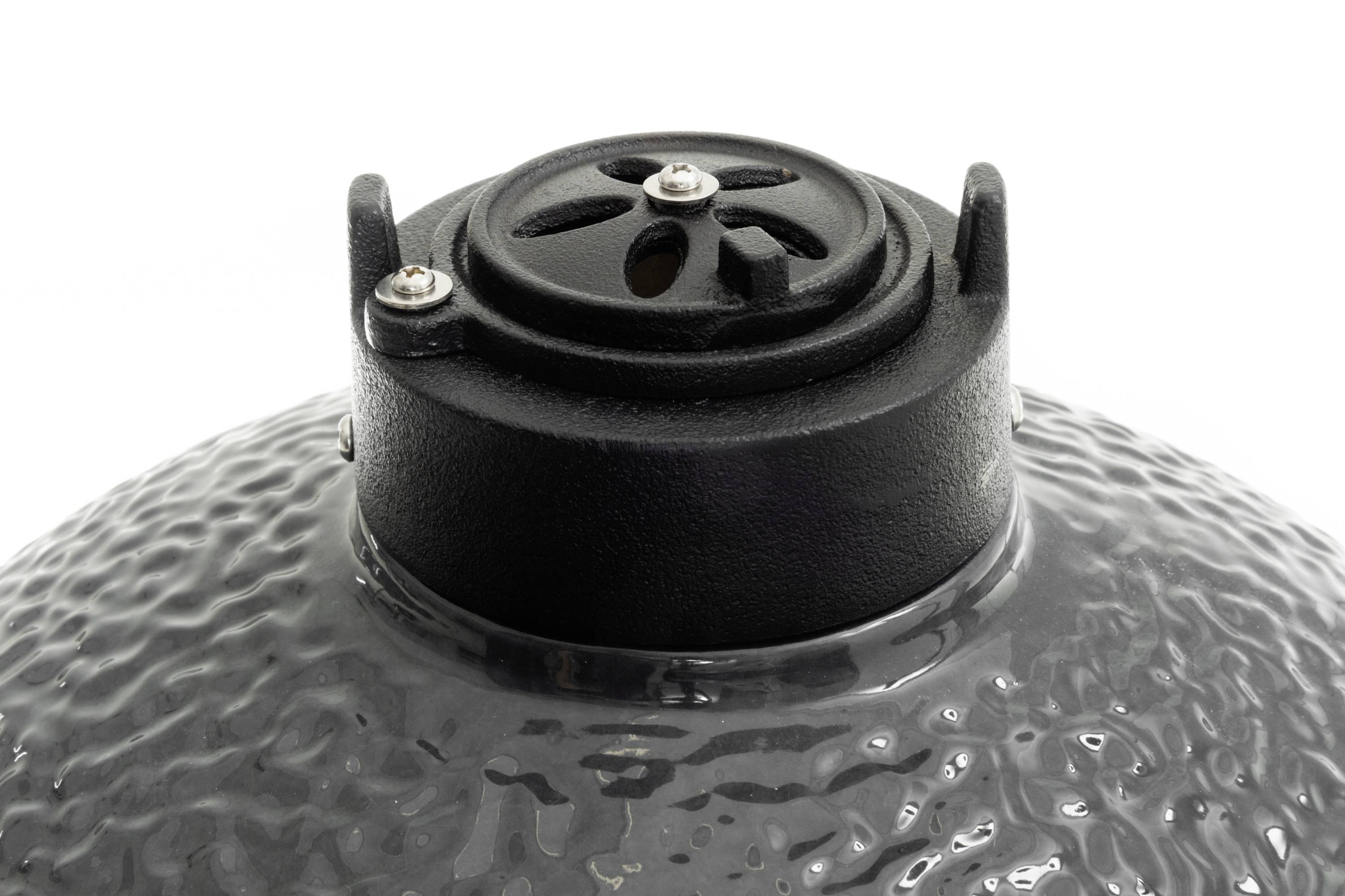 Mustang Grill Kamado S Holzkohle Holzkohle-Grill Thermometer im Deckel Grill-Fläche (Durchmesser)=325 mm Grau