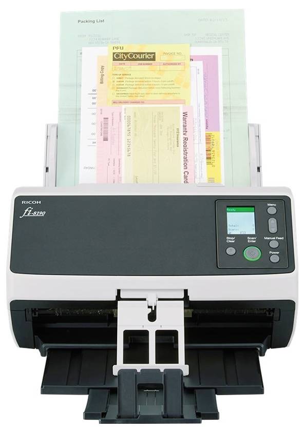 Fujitsu fi-8190 Dokumentenscanner A4 600 x 600 dpi 90 Seiten/min USB-A (USB 3.2 Gen 1), Gigabit-LAN (1 Gbit/s)