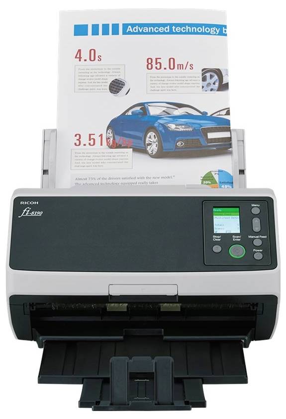 Fujitsu fi-8190 Dokumentenscanner A4 600 x 600 dpi 90 Seiten/min USB 3.2 Gen 1 (USB 3.0), LAN (10/100/1000 MBit/s)