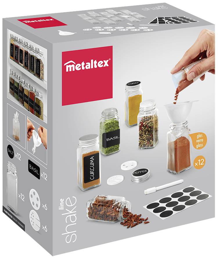 Metaltex 252896000 Gewürzstreuer-Set