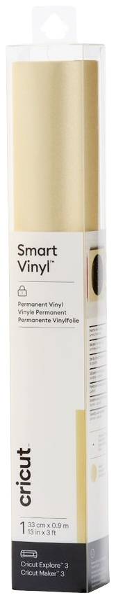 Cricut Smart Vinyl™ Permanent Folie Gold, Glanzeffekt