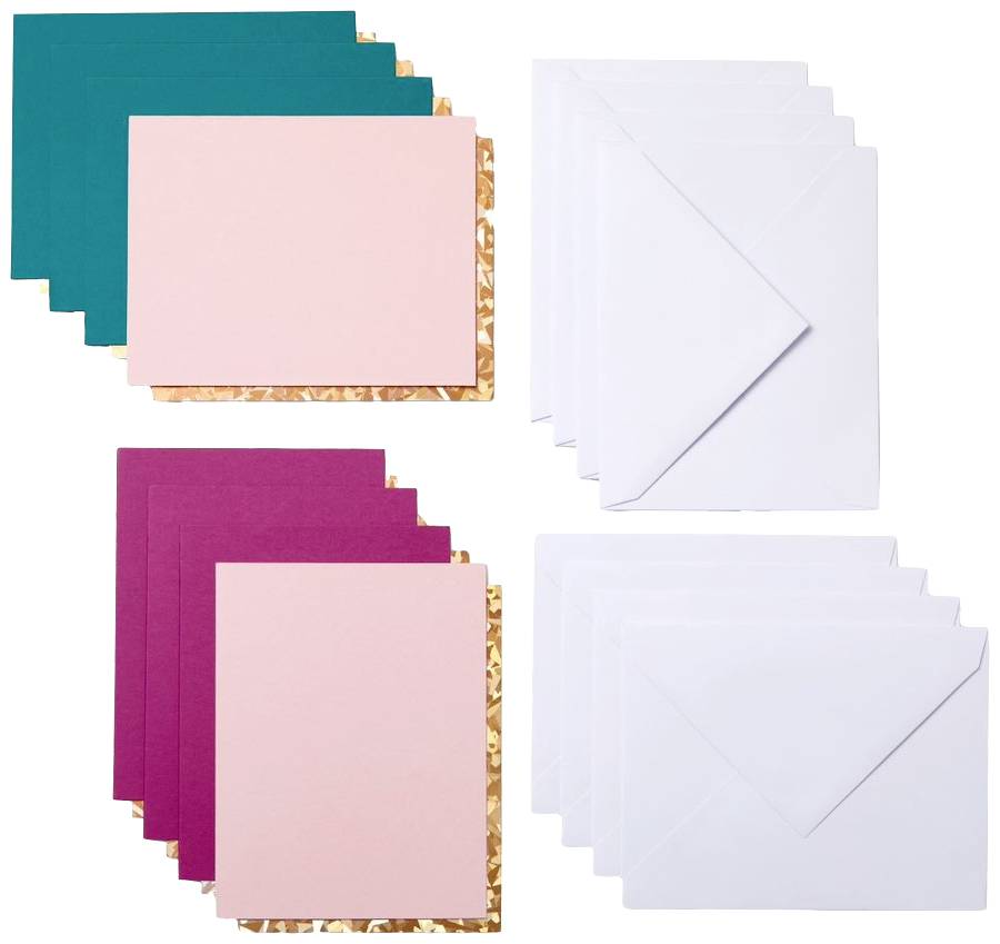 Cricut Joy™ Cutaway Cards Kartenset Petrol, Fuchsia, Gold, Rose