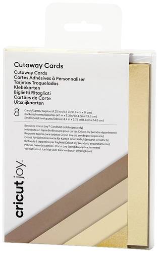 Cricut Joy™ Cutaway Cards Kartenset Braun, Hellbraun, Beige, Gold