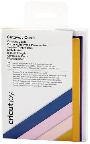 Cricut Joy™ Cutaway Cards Kartenset Violett, Rosa, Rose, Ocker