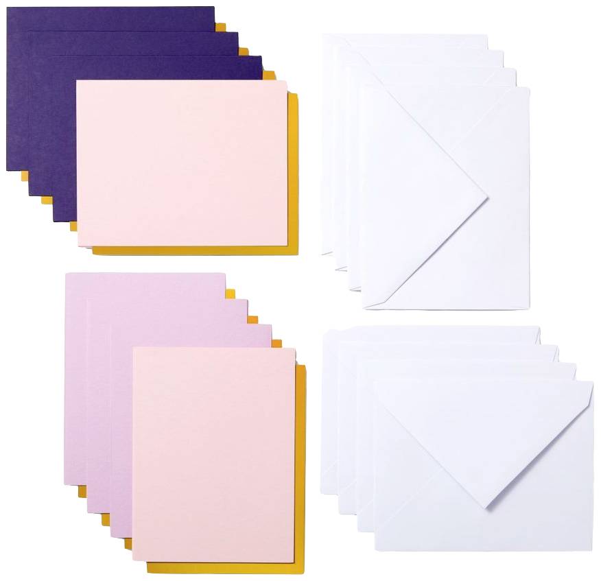 Cricut Joy™ Cutaway Cards Kartenset Violett, Rosa, Rose, Ocker