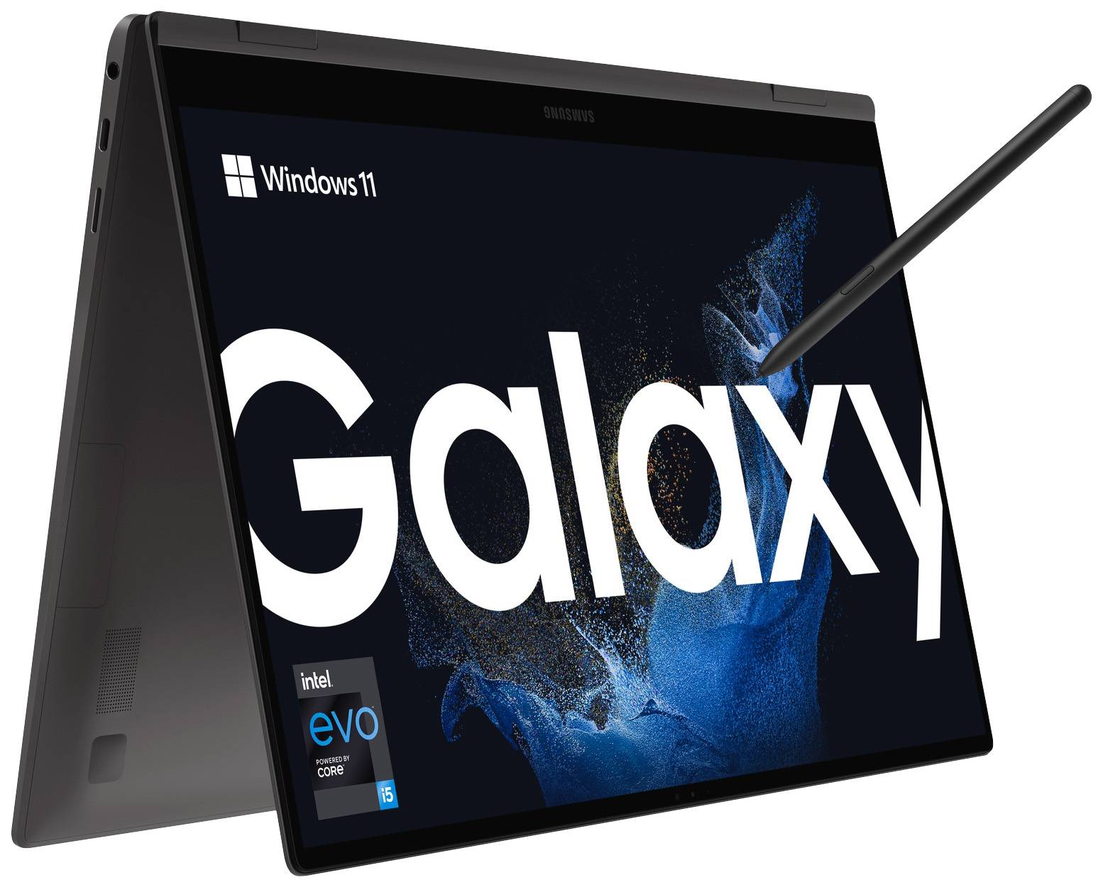 Samsung 2-in-1 Notebook / Tablet Galaxy Book2 Pro 360 NP930Q 39.6 cm (15.6 Zoll) Full HD Intel® Core™ i5 i5-1240P 8 GB RAM 256 GB SSD Intel Iris