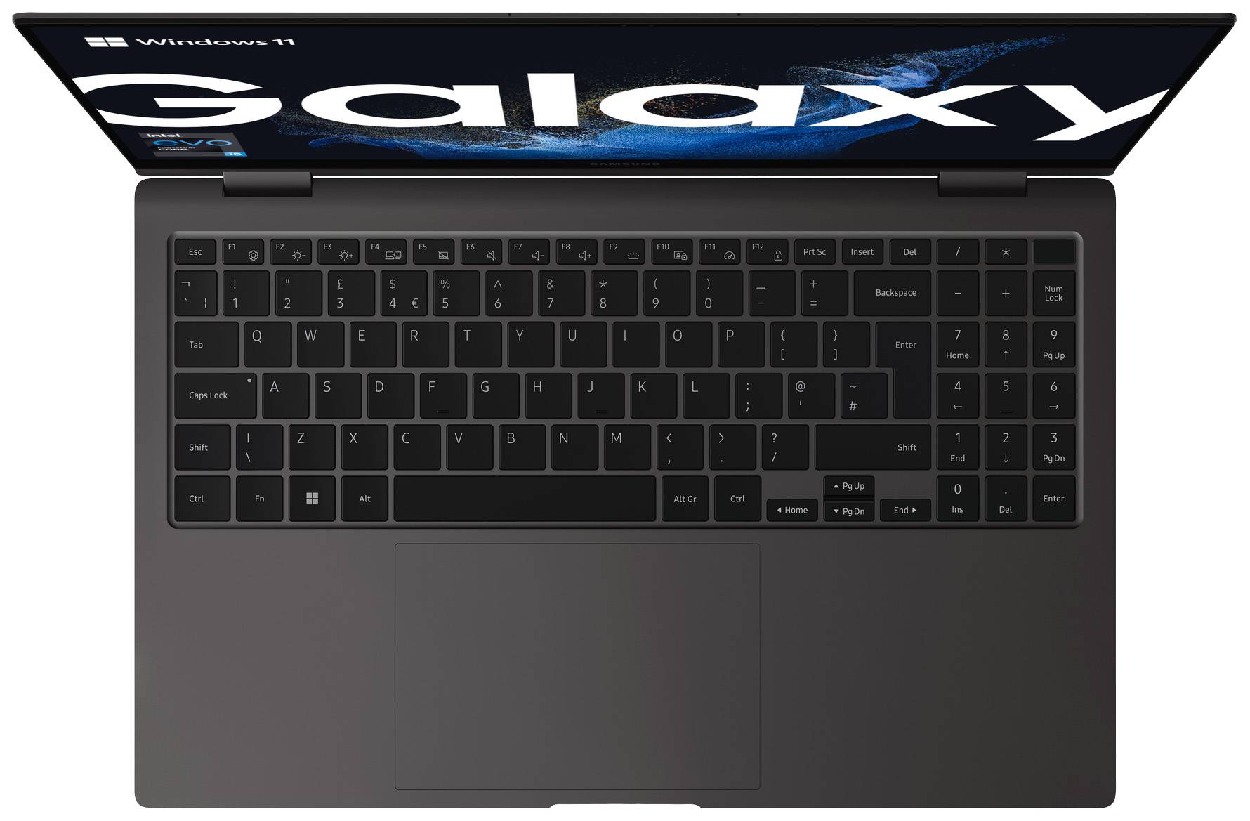 Samsung 2-in-1 Notebook / Tablet Galaxy Book2 Pro 360 NP930Q 39.6 cm (15.6 Zoll) Full HD Intel® Core™ i5 i5-1240P 8 GB RAM 256 GB SSD Intel Iris