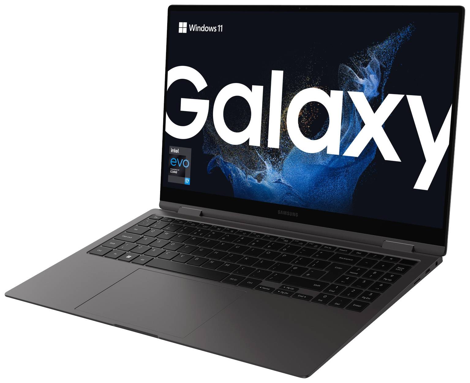 Samsung 2-in-1 Notebook / Tablet Galaxy Book2 Pro 360 NP930Q 39.6 cm (15.6 Zoll) Full HD Intel® Core™ i7 i7-1260P 16 GB RAM 512 GB SSD Deutsch, Q