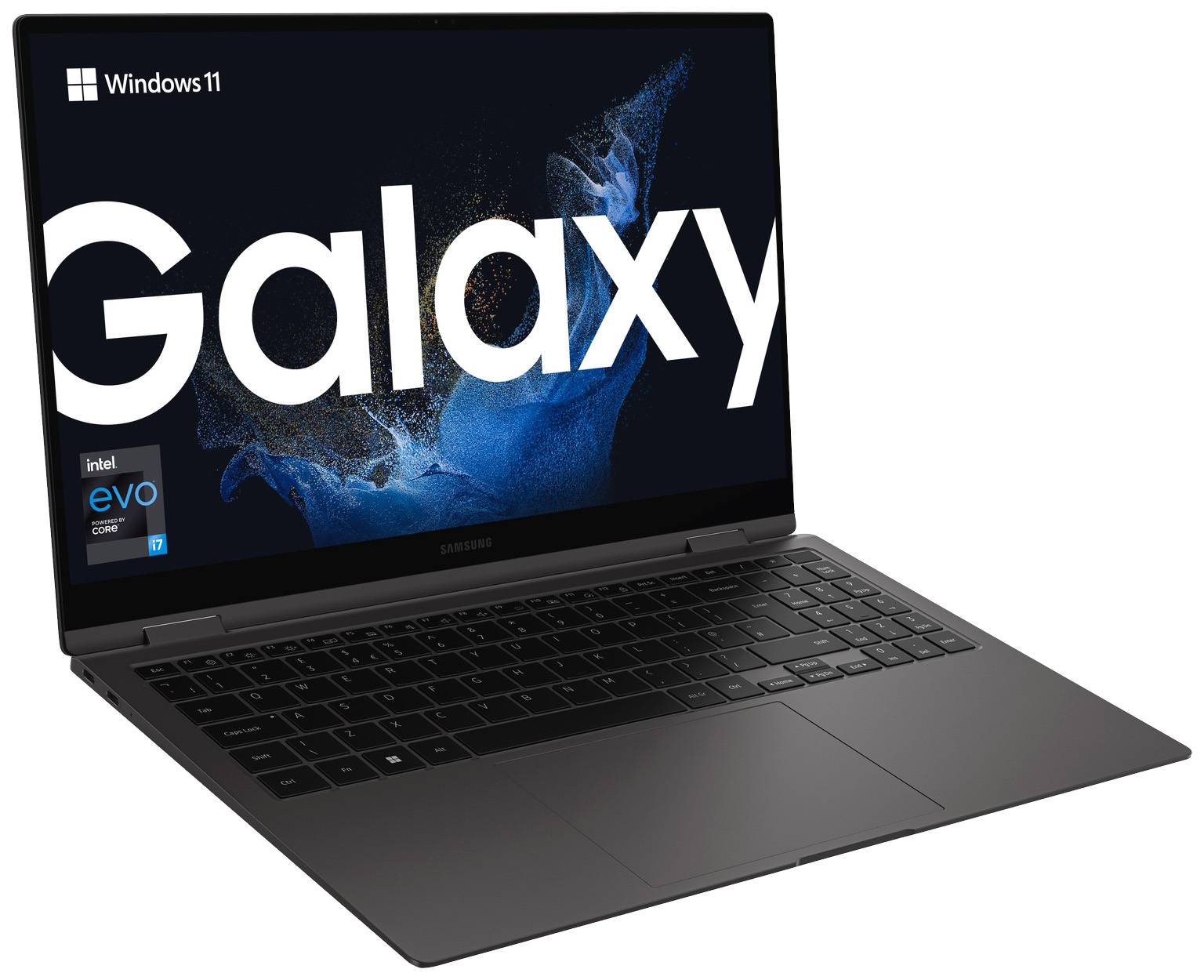 Samsung 2-in-1 Notebook / Tablet Galaxy Book2 Pro 360 NP930Q 39.6 cm (15.6 Zoll) Full HD Intel® Core™ i7 i7-1260P 16 GB RAM 512 GB SSD Deutsch, Q