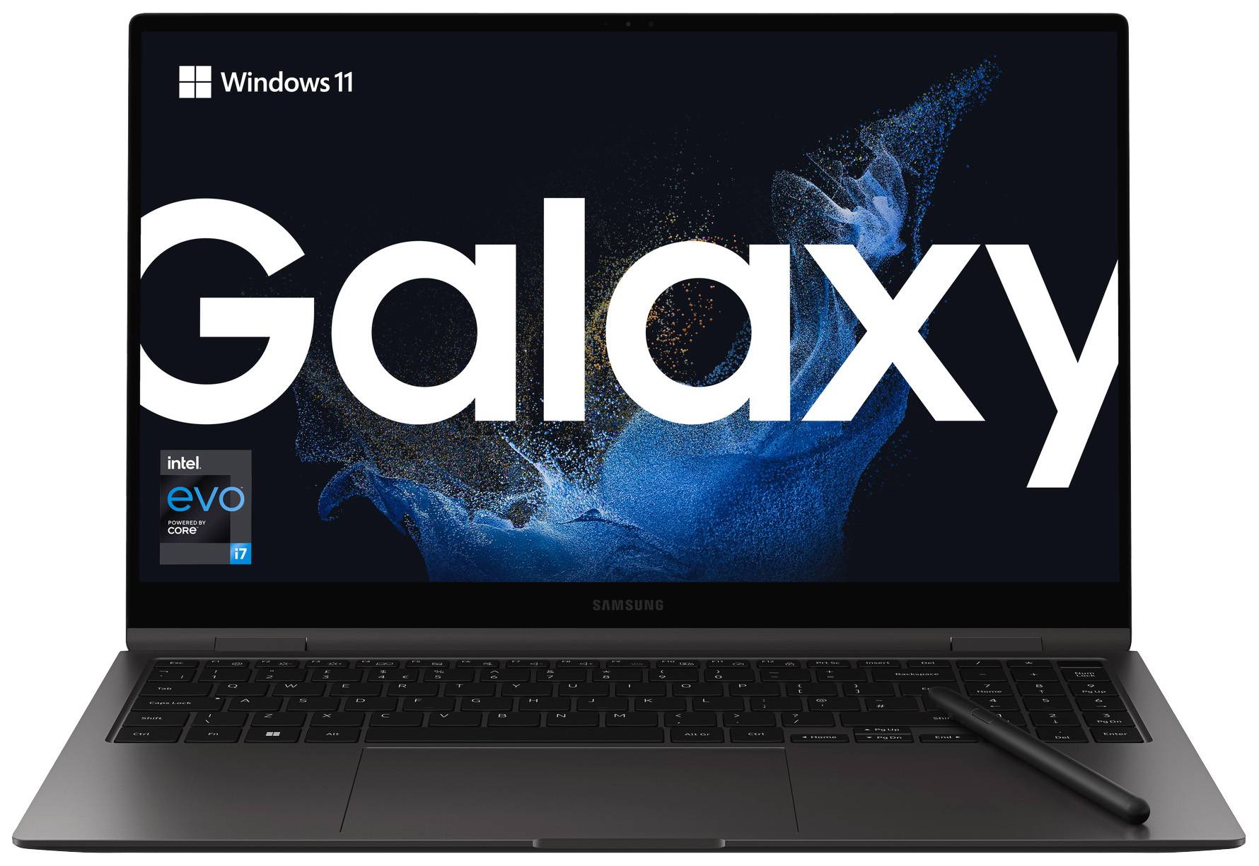 Samsung 2-in-1 Notebook / Tablet Galaxy Book2 Pro 360 NP930Q 39.6 cm (15.6 Zoll) Full HD Intel® Core™ i7 i7-1260P 16 GB RAM 512 GB SSD Deutsch, Q