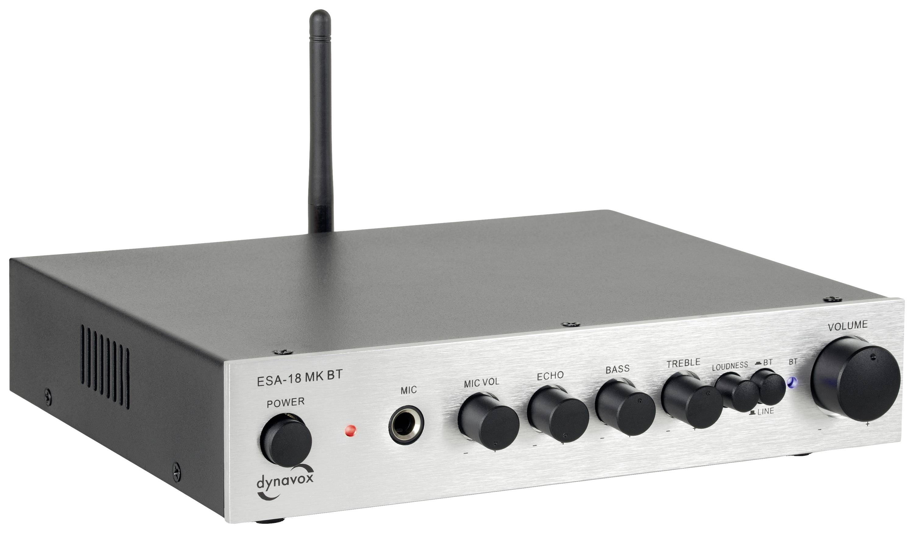 Dynavox ESA-18 MK BT Stereo-Verstärker 2 x 75 W Silber