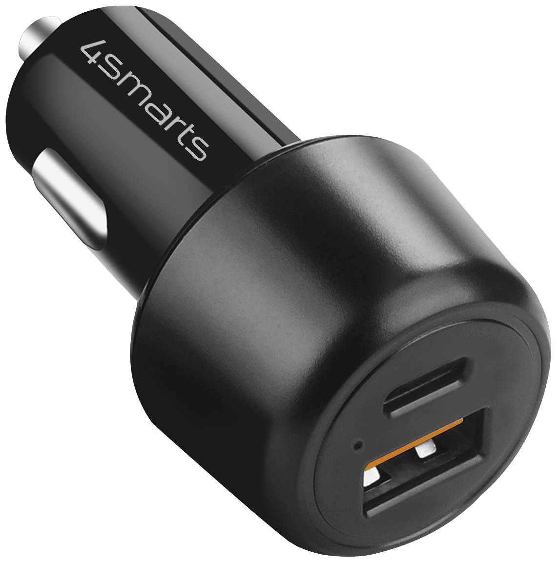 4Smarts 456260 USB Ladegerät 65 W, 18 W 1x USB-C®, 1x USB-A USB PD, Quick Charge Schwarz KFZ, LKW Schnellladegerät