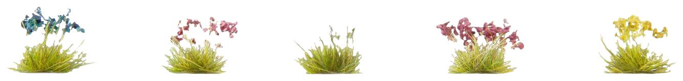 NOCH 6800 Bodengestaltungs-Set Blumenwiese Rot, Blau, Gelb, Pink, Weiß