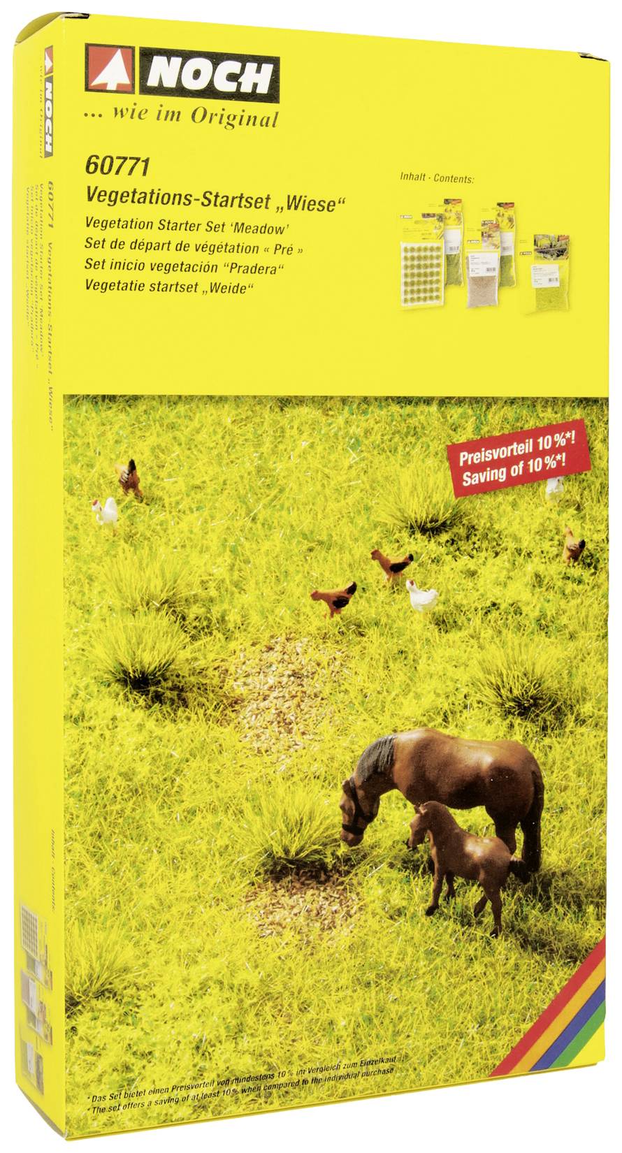 NOCH 60771 Bodengestaltungs-Set Wiese