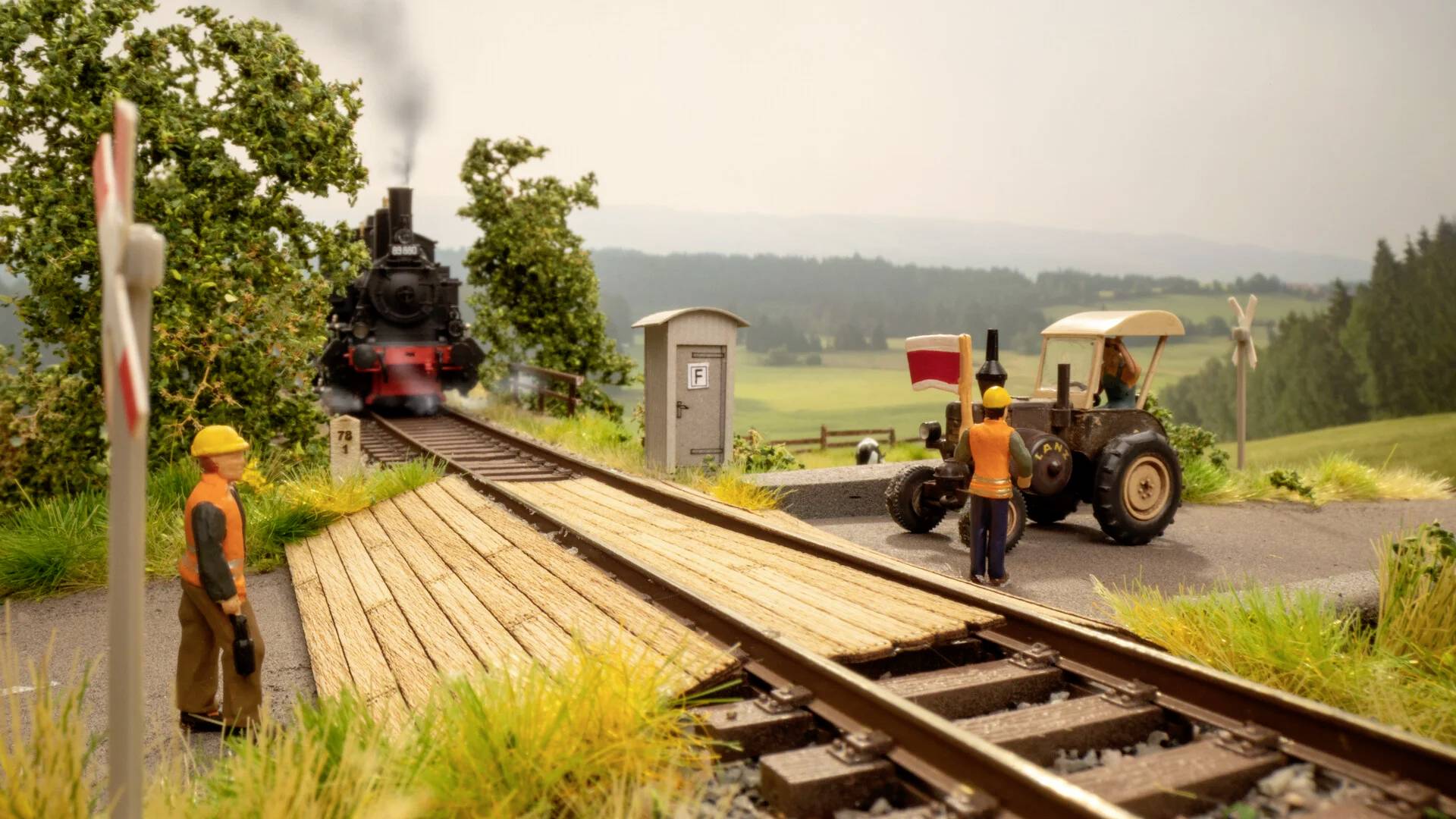 NOCH 66811 H0 Laser-Cut Deko-Set "Rechts und links der Gleise" Bausatz