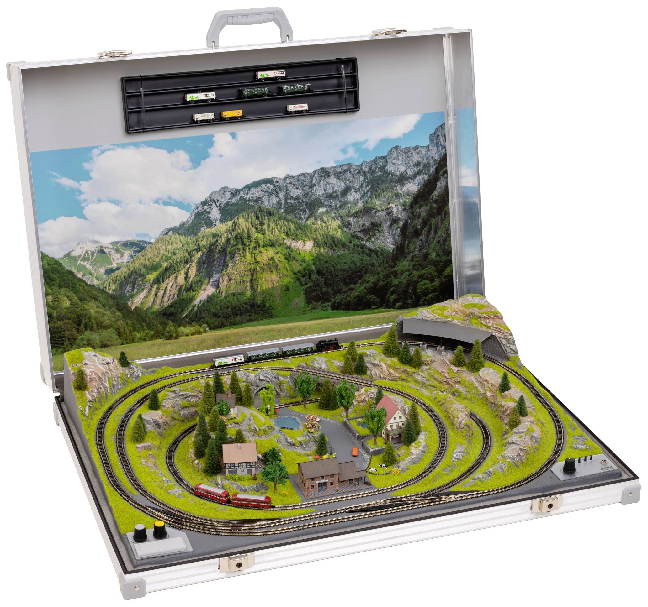 NOCH 88303 Z Modellbahnkoffer Meran Z Märklin miniclub Gleis