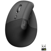 Logitech Lift Left Vertical Ergonomic Mouse Ergonomische Maus Bluetooth®, Funk Optisch Graphite 6 T Logitech Lift Left Vertical Ergonomic Mouse Ergonomische Maus Bluetooth®, Funk Optisch Graphite 6 T
