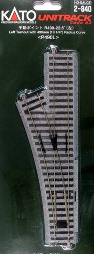 KATO H0 Unitrack 2-840 Weiche, links 246 mm 1 St.