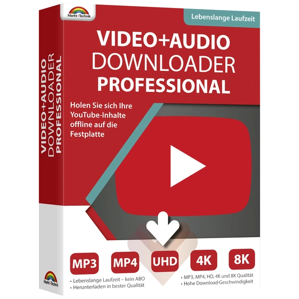 Markt & Technik Video und Audio Downloader für YouTube und Co. Vollversion, 1 Lizenz Windows Videobearbeitung Markt & Technik Video und Audio Downloader für YouTube und Co. Vollversion, 1 Lizenz Windows Videobearbeitung