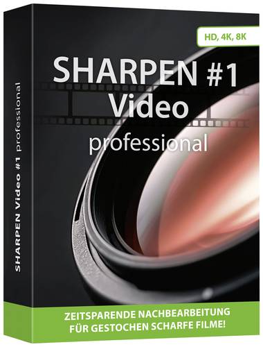 Markt & Technik SHARPEN Video 1 PRO Vollversion, 1 Lizenz Windows Videobearbeitung