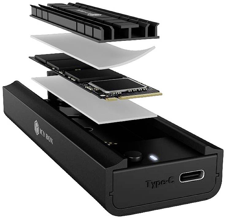 Externes Gehäuse M.2NVMe und SATA SSD, USB 3.2 Gen2