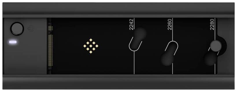 ICY BOX IB-180MC-C31 USB-C® M.2 PCIe NVMe 1 Port Festplatten-Dockingstation