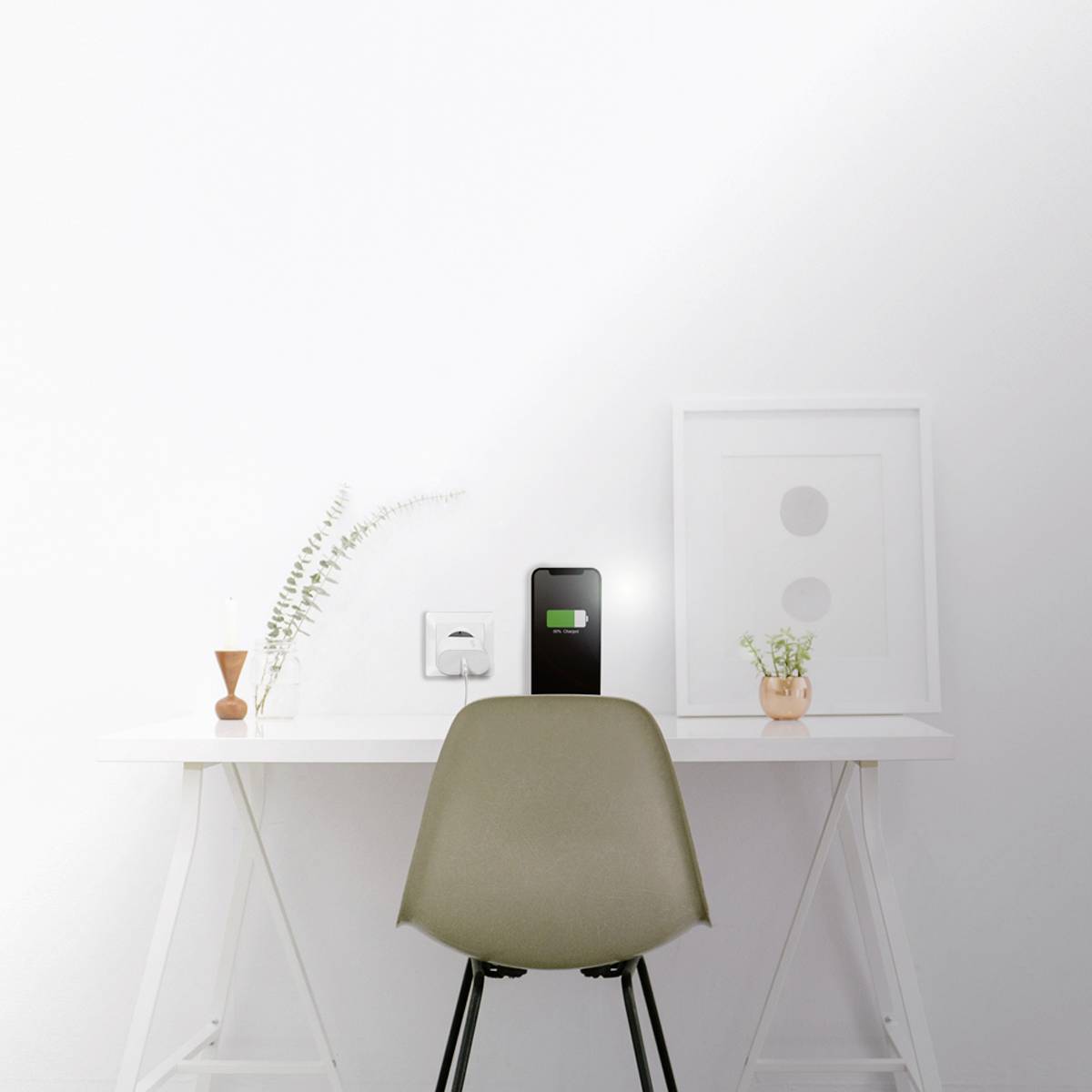 LogiLink USB Ladegerät 20 W USB-C® Buchse (Power Delivery) Weiß Innenbereich, Steckdose