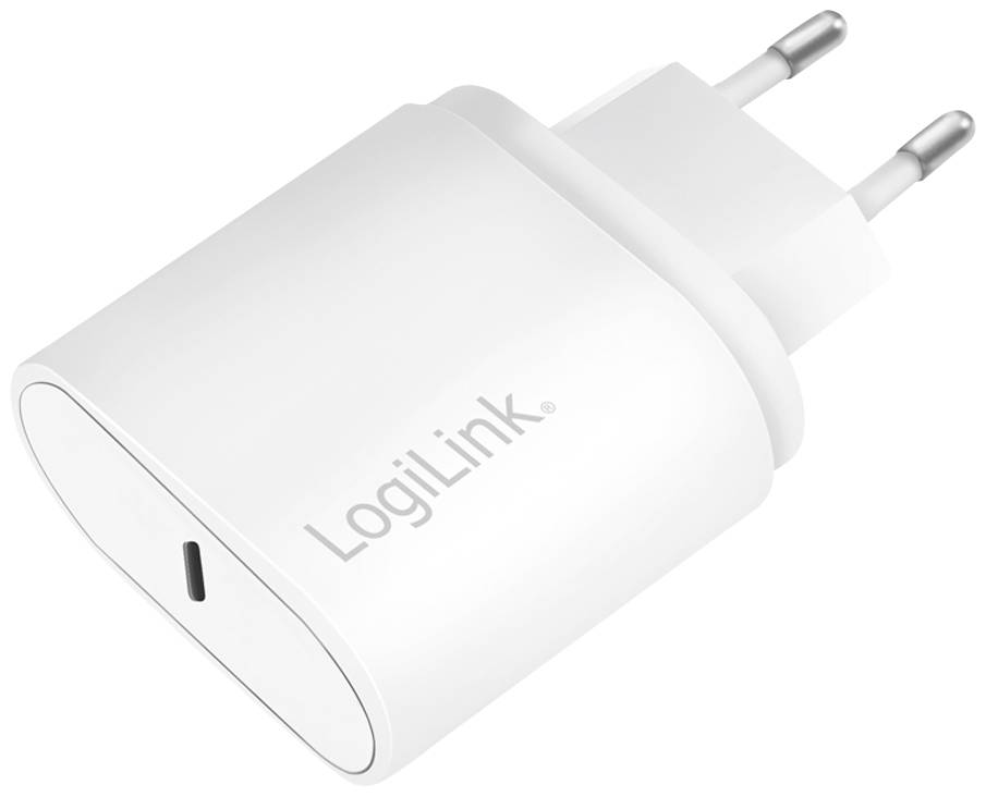 LogiLink USB-Ladegerät 20W Innenbereich, Steckdose Ausgangsstrom (max.) 3000mA USB-C® Buchse (Power Delivery) Anzahl Ausgänge: 1 x