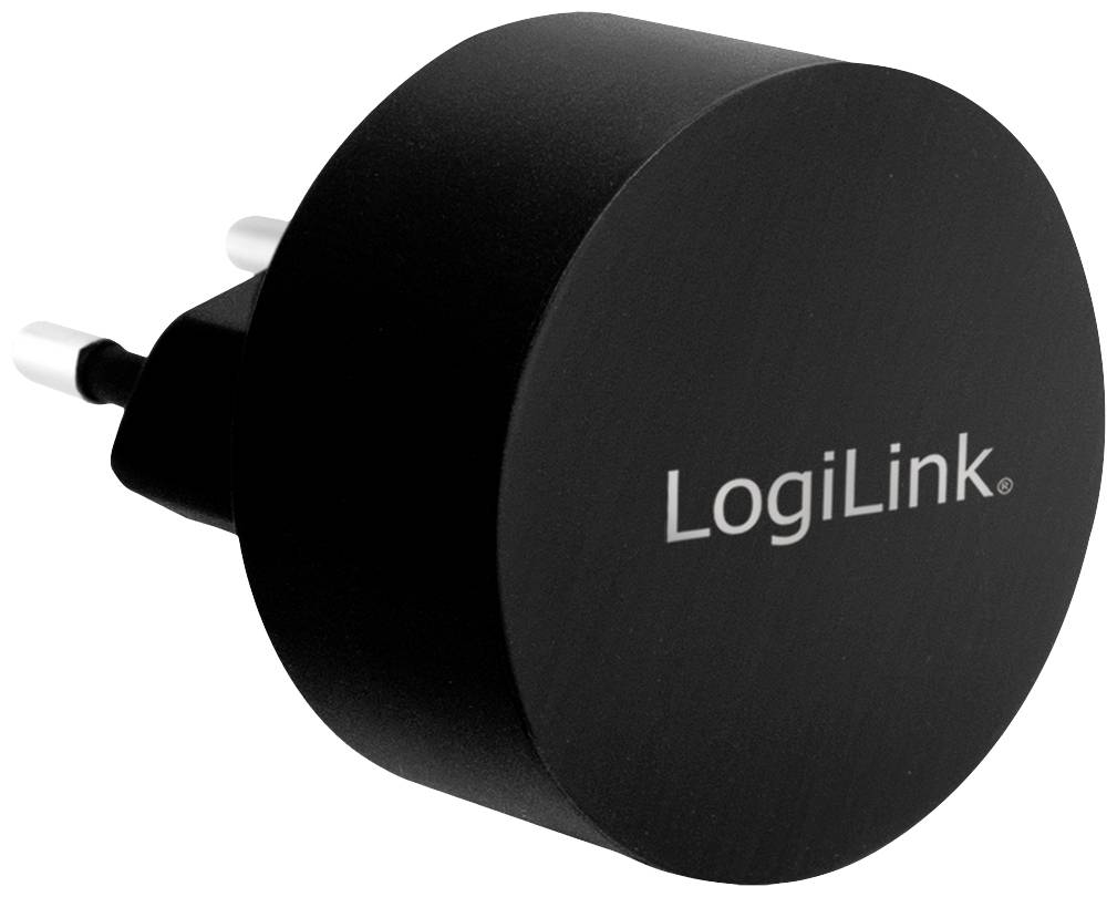 LogiLink USB Ladegerät 10.5W 2x USB-A Schwarz Innenbereich