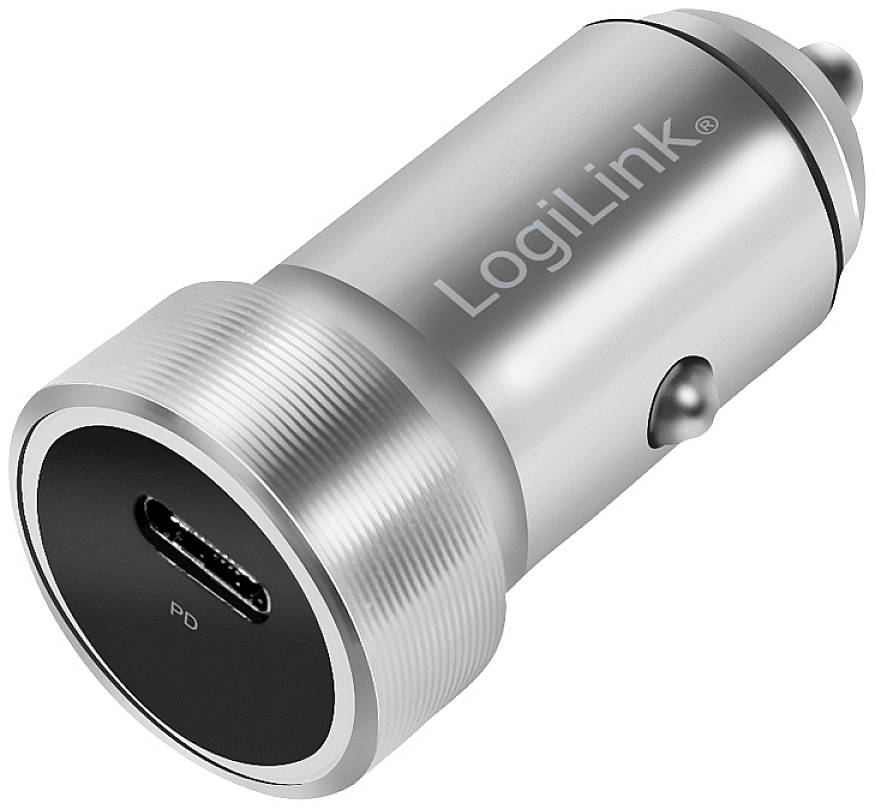 LogiLink PA0260 USB Ladegerät 20 W 1x USB-C® USB PD Silber KFZ USB Power Delivery (USB-PD)