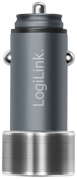 LogiLink USB Ladegerät 36W 1x USB-A, 1x USB-C® USB PD Silber KFZ USB Power Delivery (USB-PD)