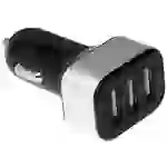 LogiLink USB Ladegerät 25.5 W 3x USB-A Schwarz KFZ LogiLink USB Ladegerät 25.5 W 3x USB-A Schwarz KFZ