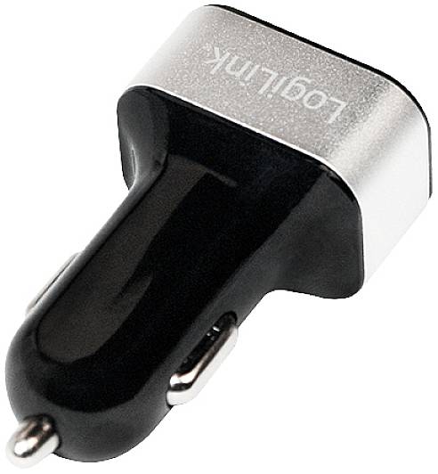 LogiLink USB Ladegerät 25.5W 3x USB-A Schwarz KFZ