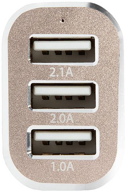 LogiLink USB Ladegerät 25.5W 3x USB-A Schwarz KFZ