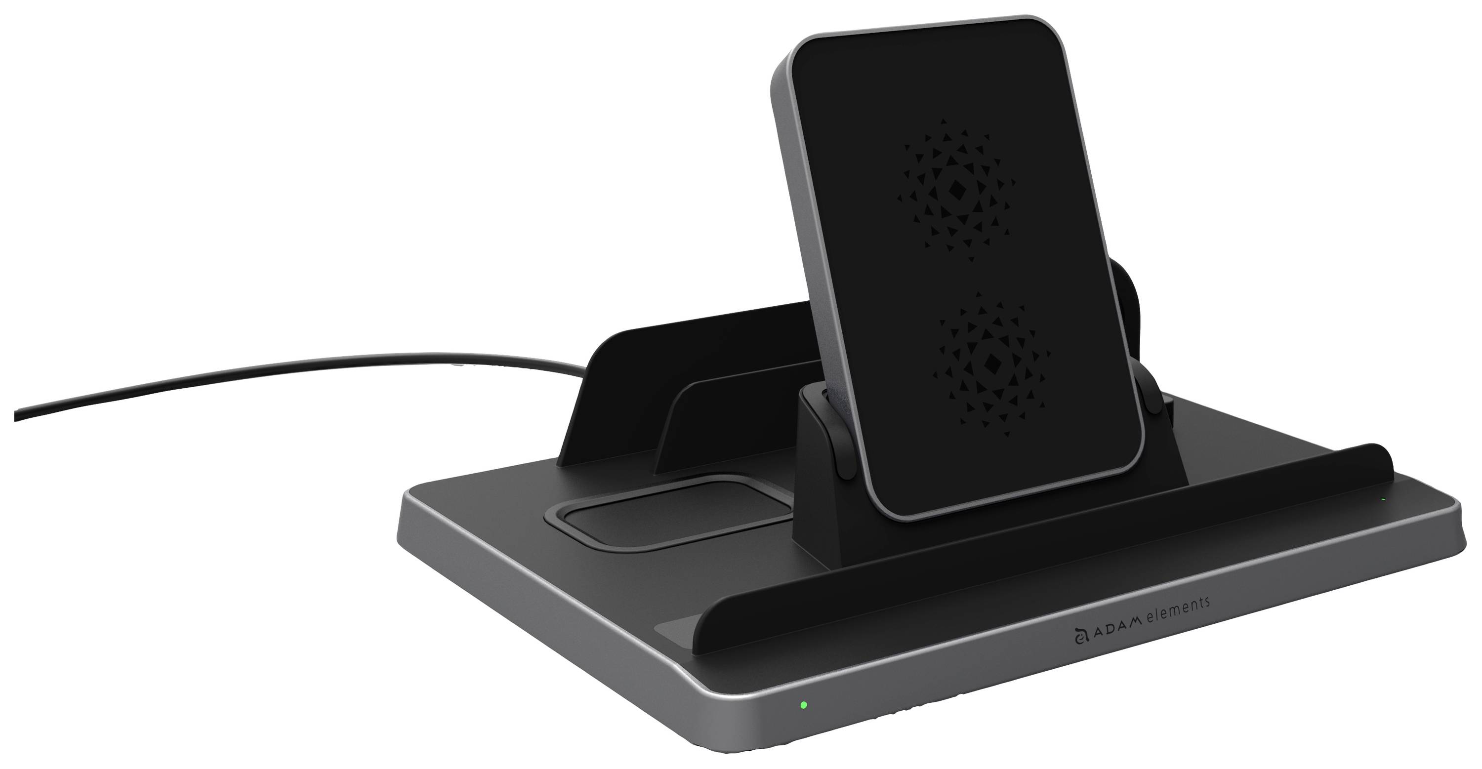 ADAM elements Induktions-Ladegerät Omnia Q5 5in1 APAADQ5OGBK Ausgänge Induktionslade-Standard Schwarz