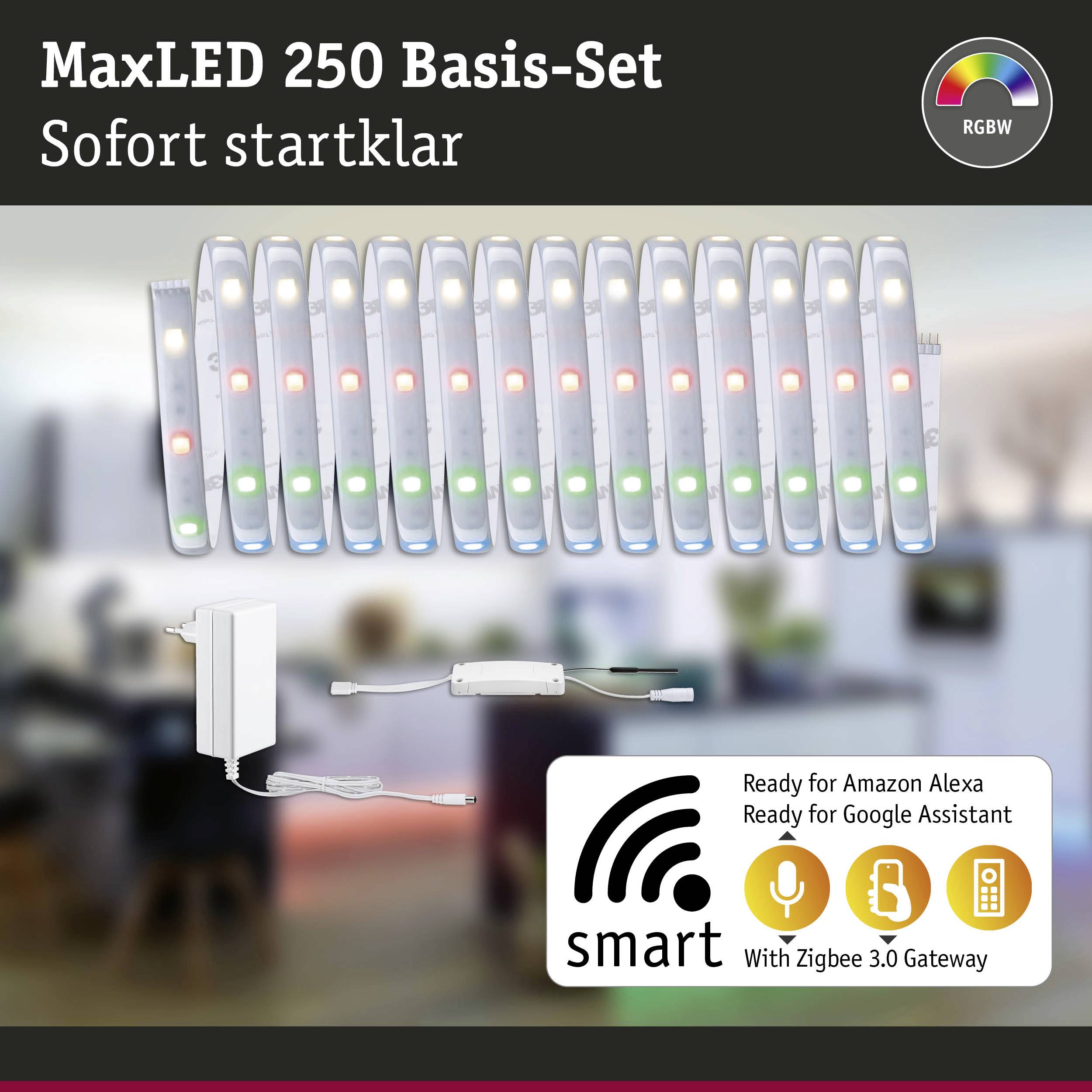 Paulmann 78867 LED-Streifen-Basisset mit Stecker 230V 5m RGBW 1 Set