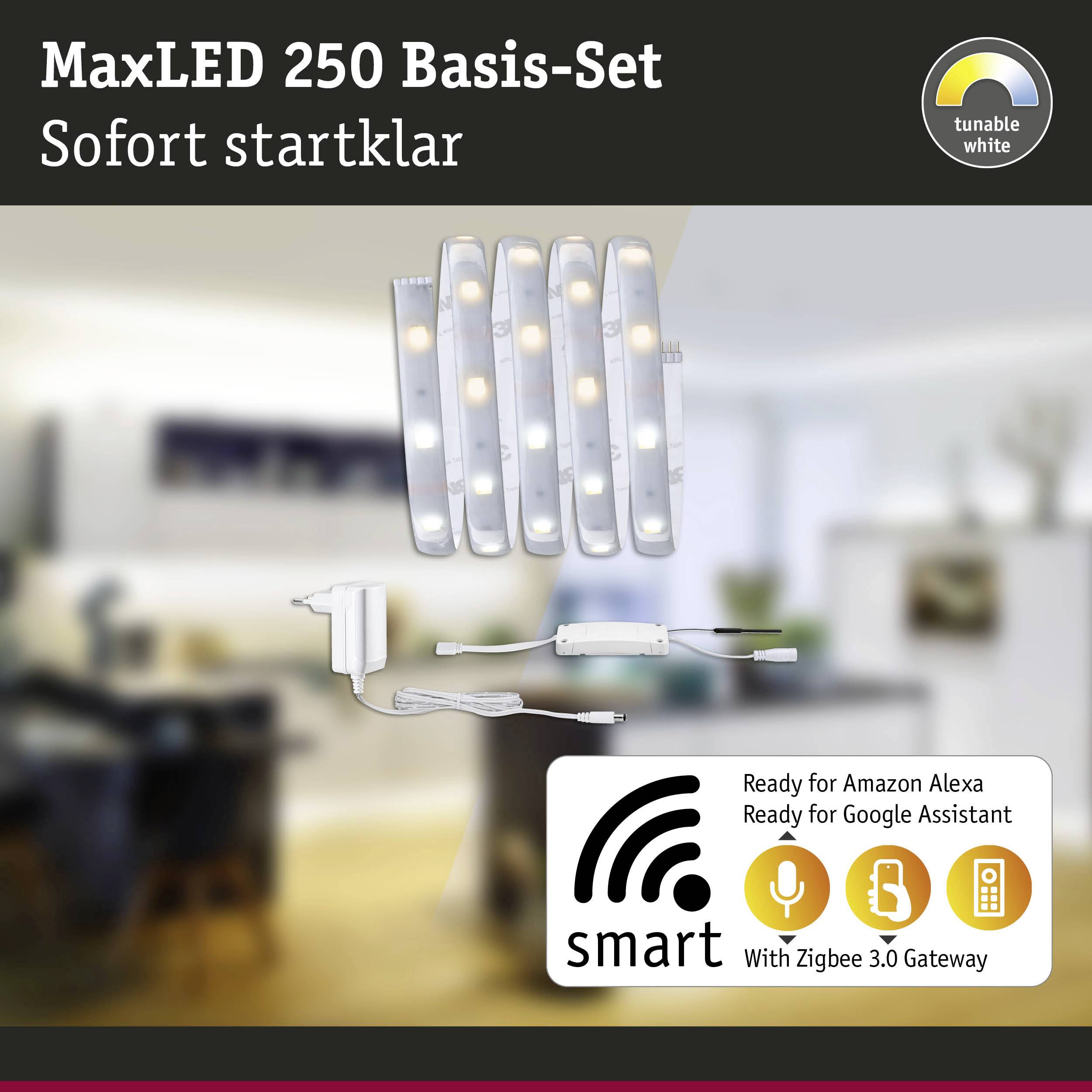 Paulmann 78868 LED-Streifen-Basisset mit Stecker 230V 1.5m Warmweiß 1 Set