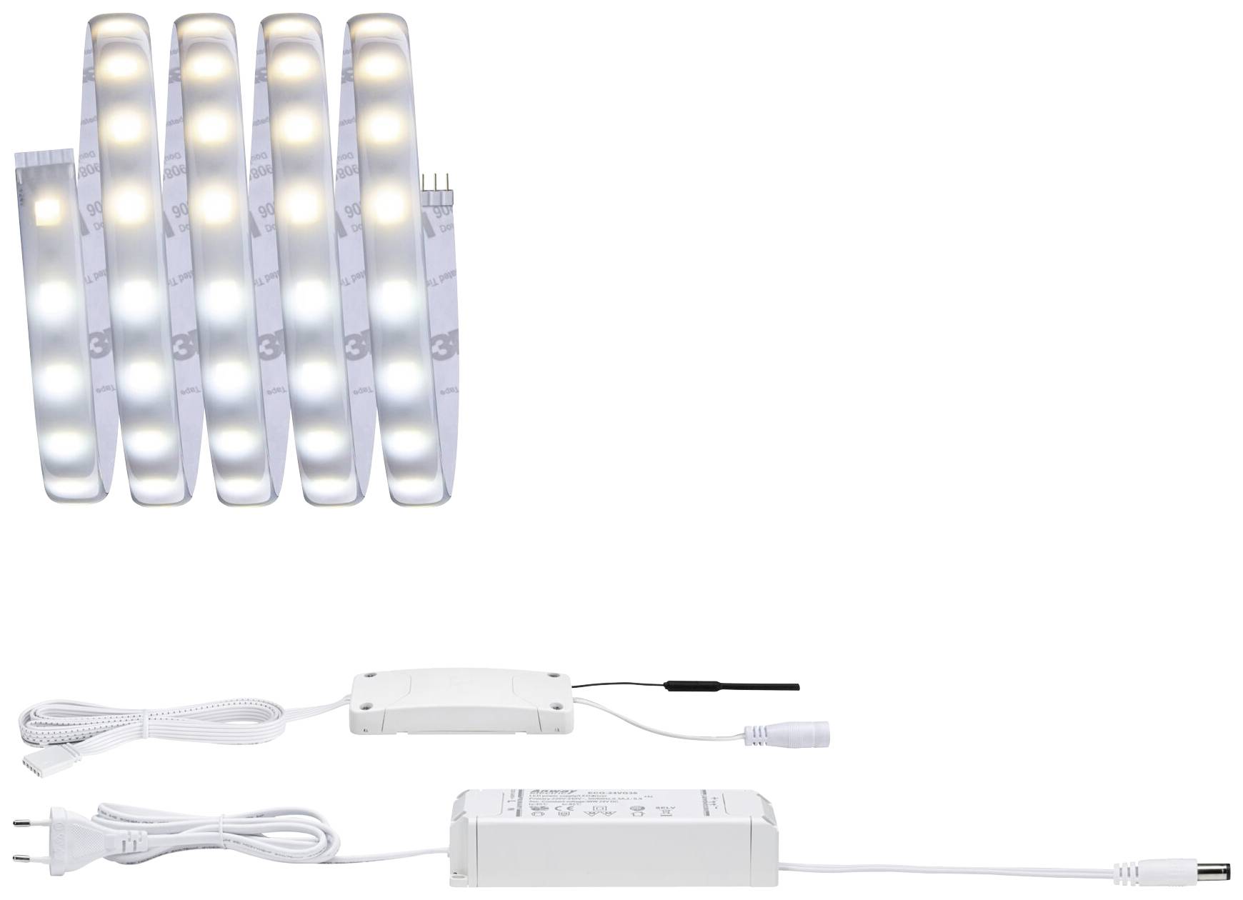 Paulmann 78871 LED-Streifen-Basisset mit Stecker 230V 1.5m Warmweiß 1 Set