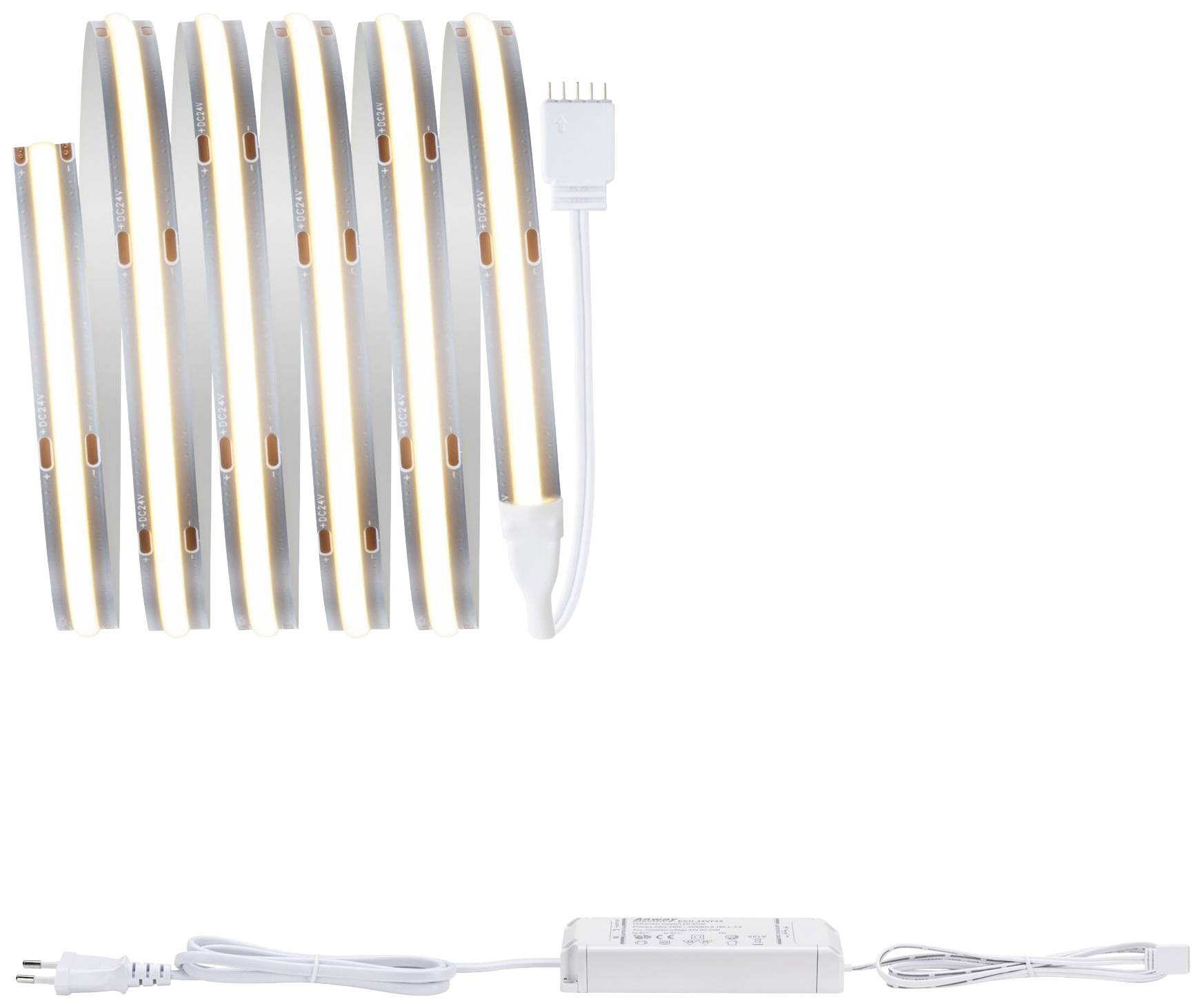 Paulmann 71045 LED-Streifen-Basisset mit Stecker 230V 1.5m Warmweiß 1 Set