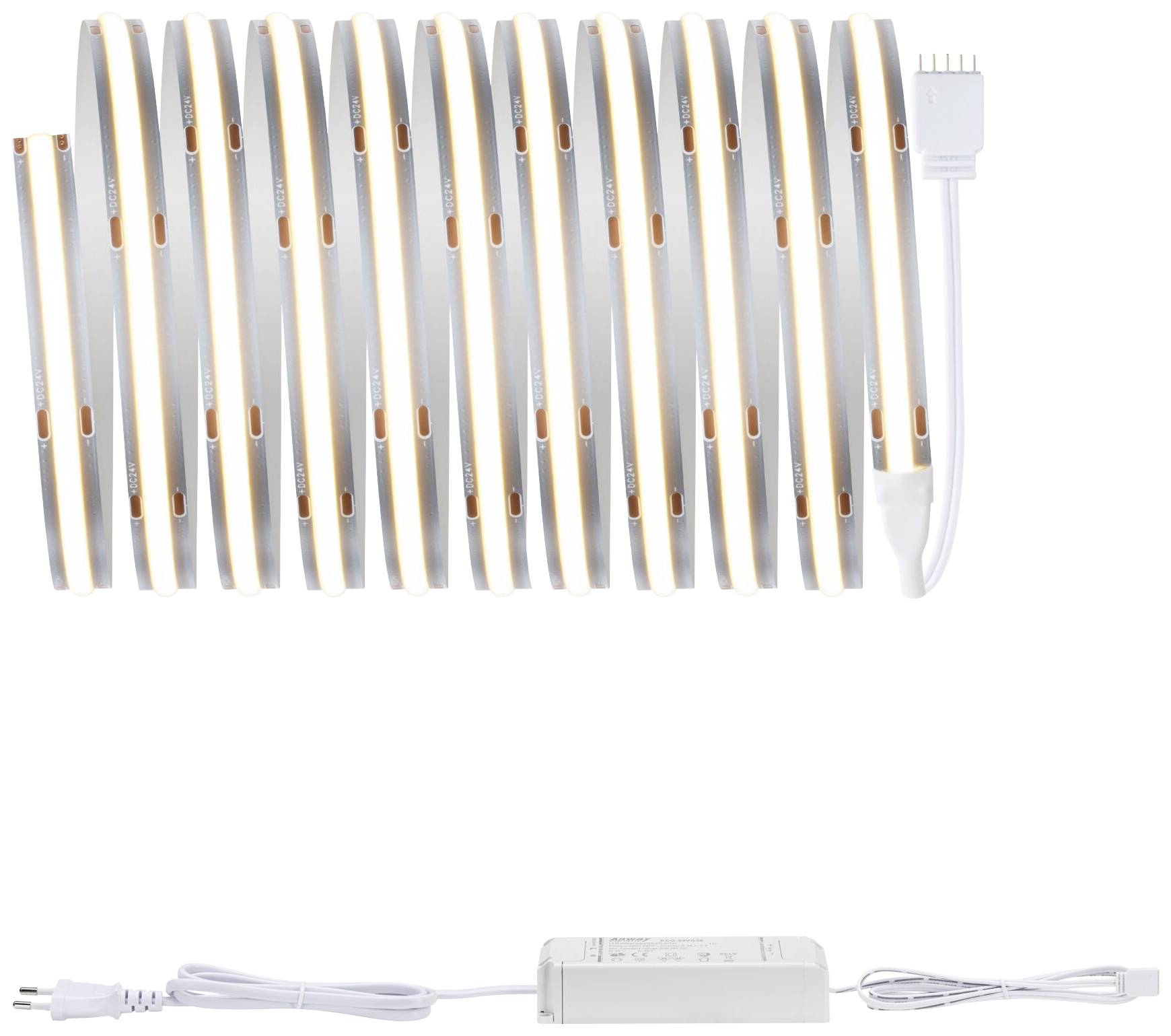 Paulmann 71046 LED-Streifen-Basisset mit Stecker 230V 3m Warmweiß 1 Set