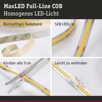 Paulmann 71047 LED-Streifen mit Stecker 2.5m Warmweiß 2.5m Paulmann 71047 LED-Streifen mit Stecker 2.5m Warmweiß 2.5m